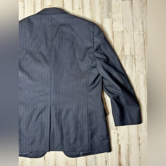 Brooks Brothers 1818 Regent Blazer Mens 44S  Navy Blue Virgin Wool Career Read* - Picture 8 of 12